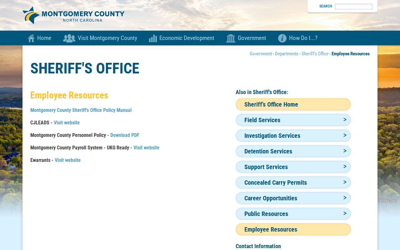 Official page linking to login-gated eWarrants